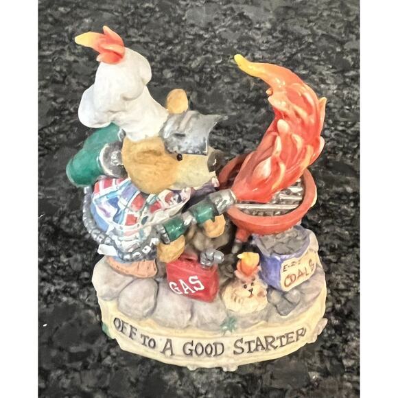 Enesco Moose Creek Crossing “Off to a Good Starter” 1997 Bear Fig #293180 - Picture 3 of 6